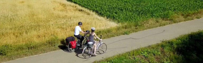 Des archéologues à vélo à Habsheim